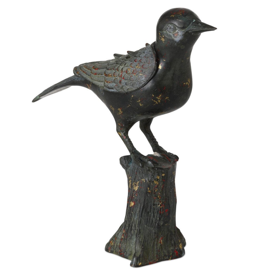 Han Dynasty Black Bird Decorative Sculpture