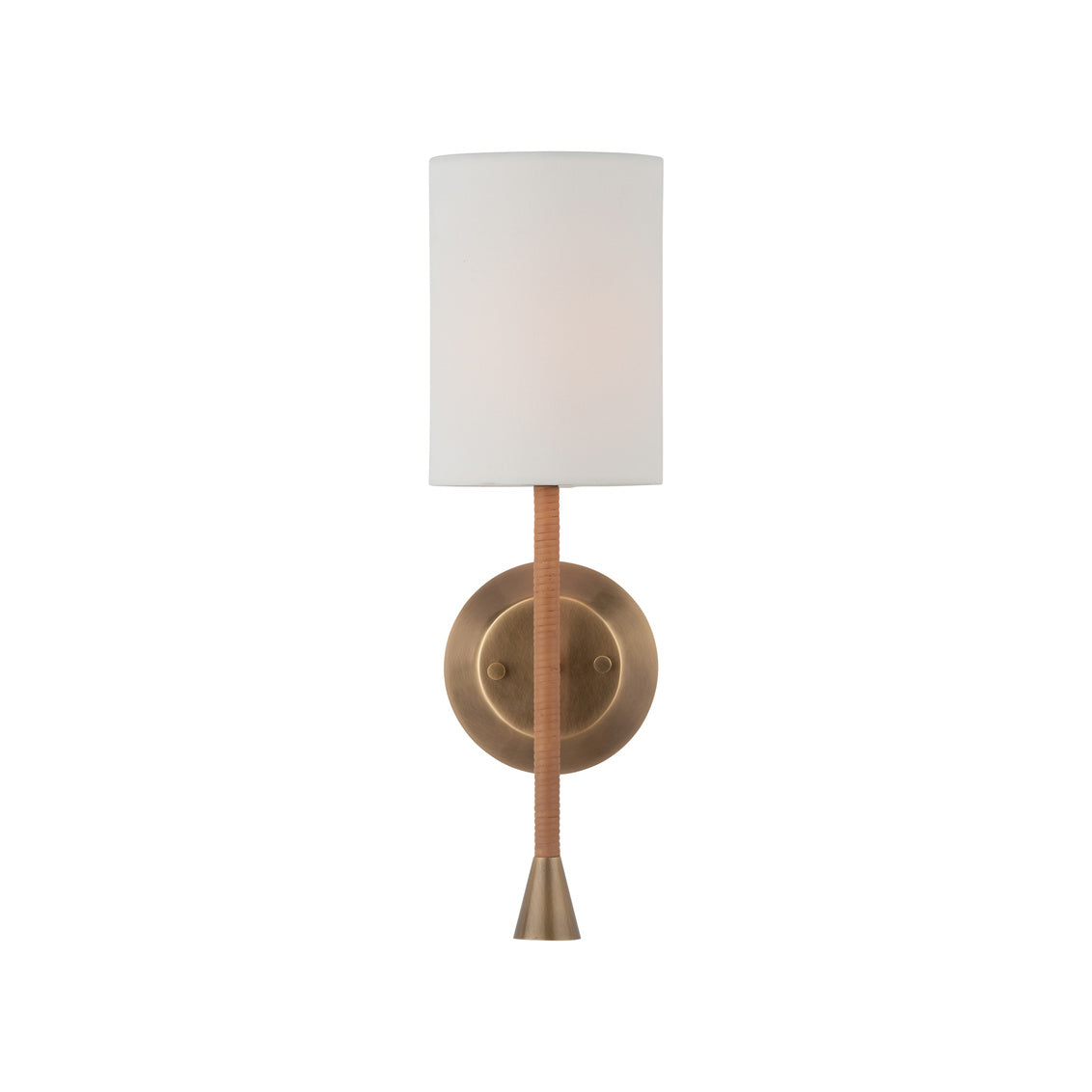 Jaxson Wrapped Rattan Arm Wall Sconce
