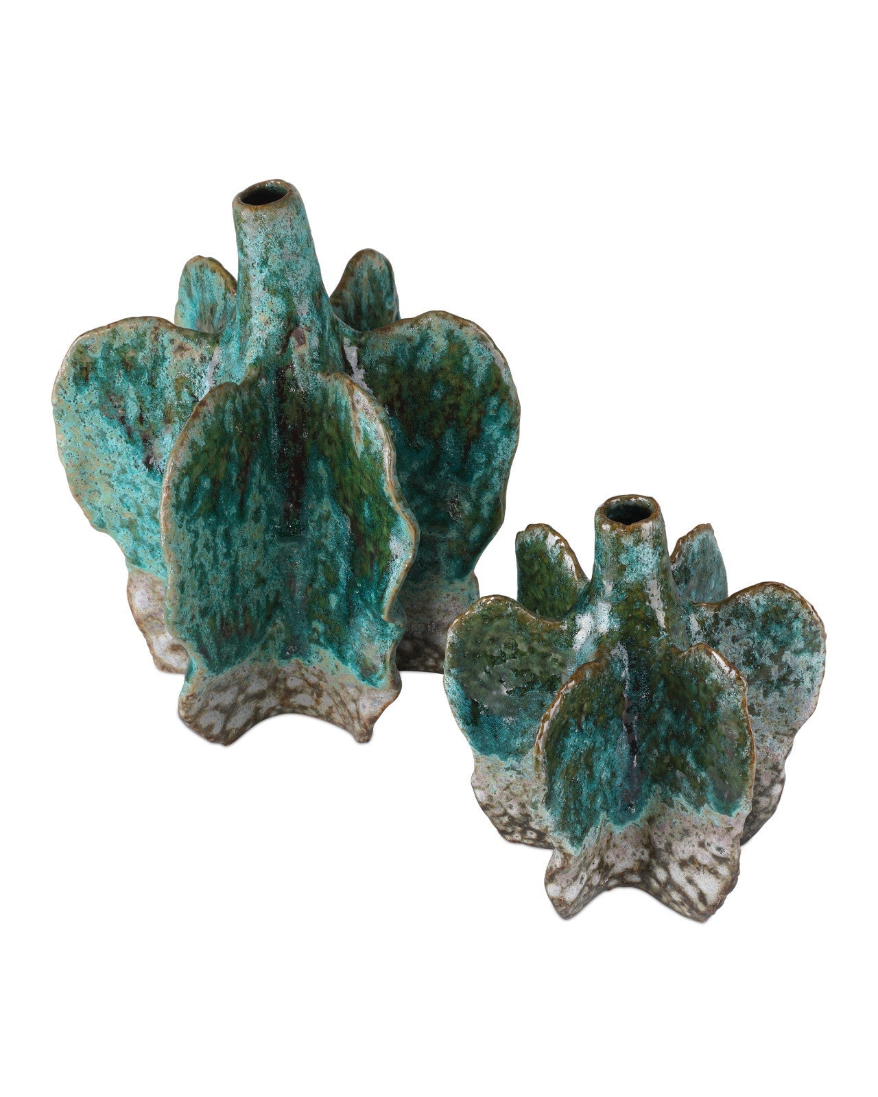 Urbano Green Porcelain Vase (Set of 2)