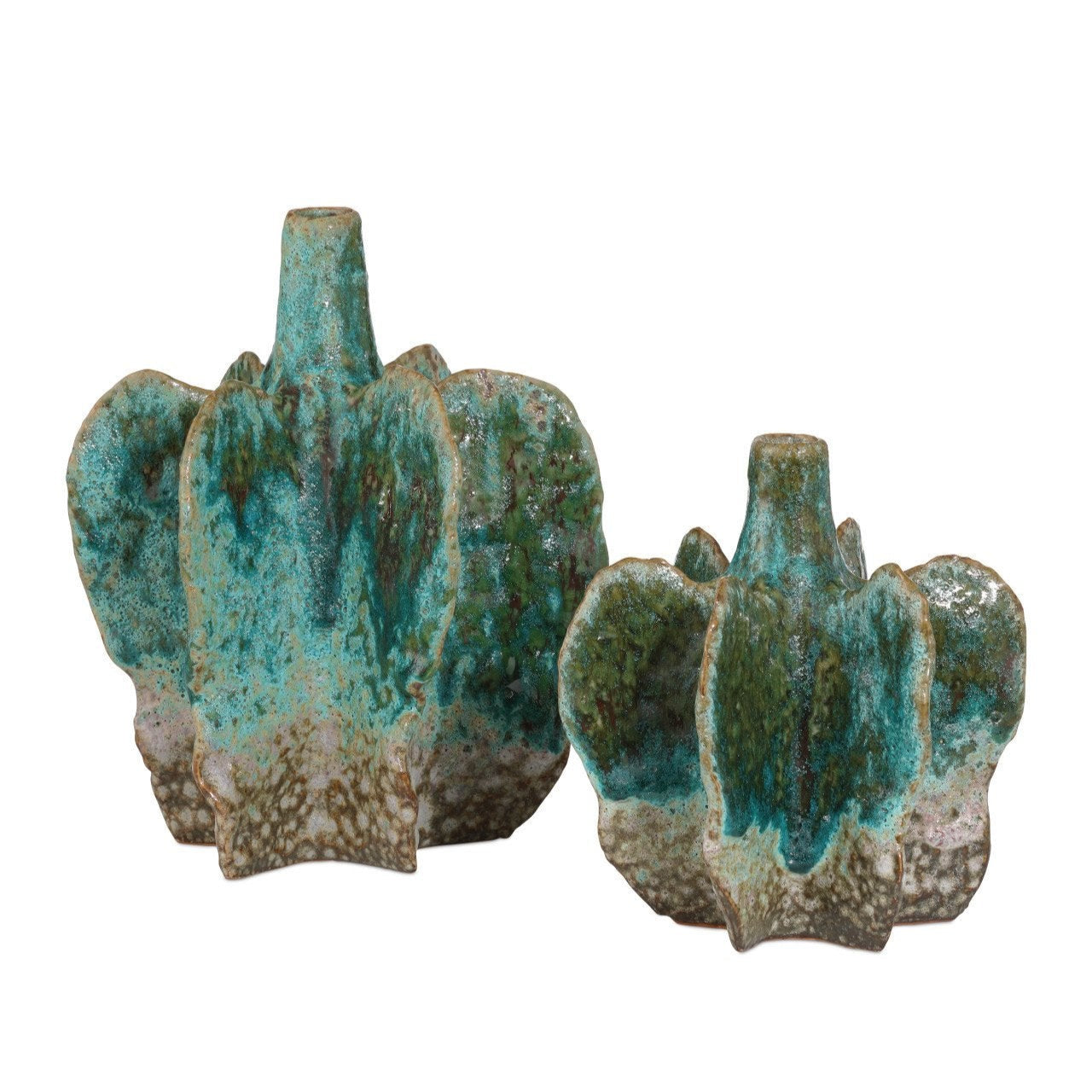 Urbano Green Porcelain Vase (Set of 2)