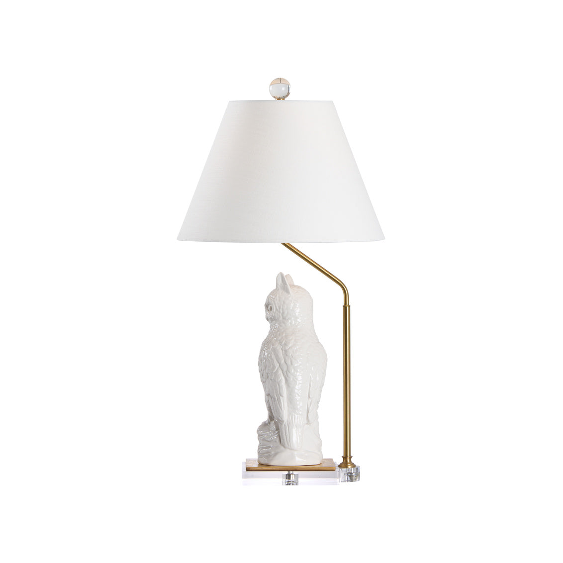 Hoot Ceramic Owl Table Lamp