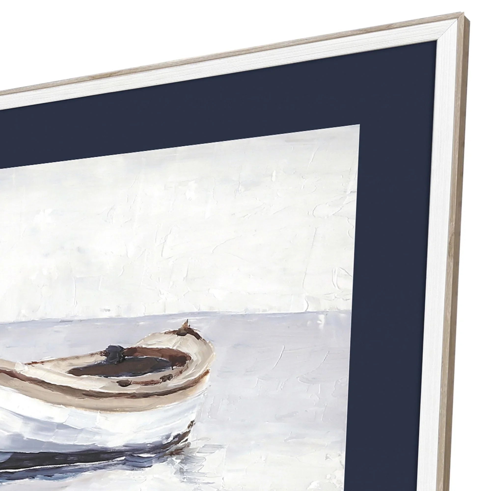 Reflected Horizon Wood Frame Blue Canvas Art 2PC
