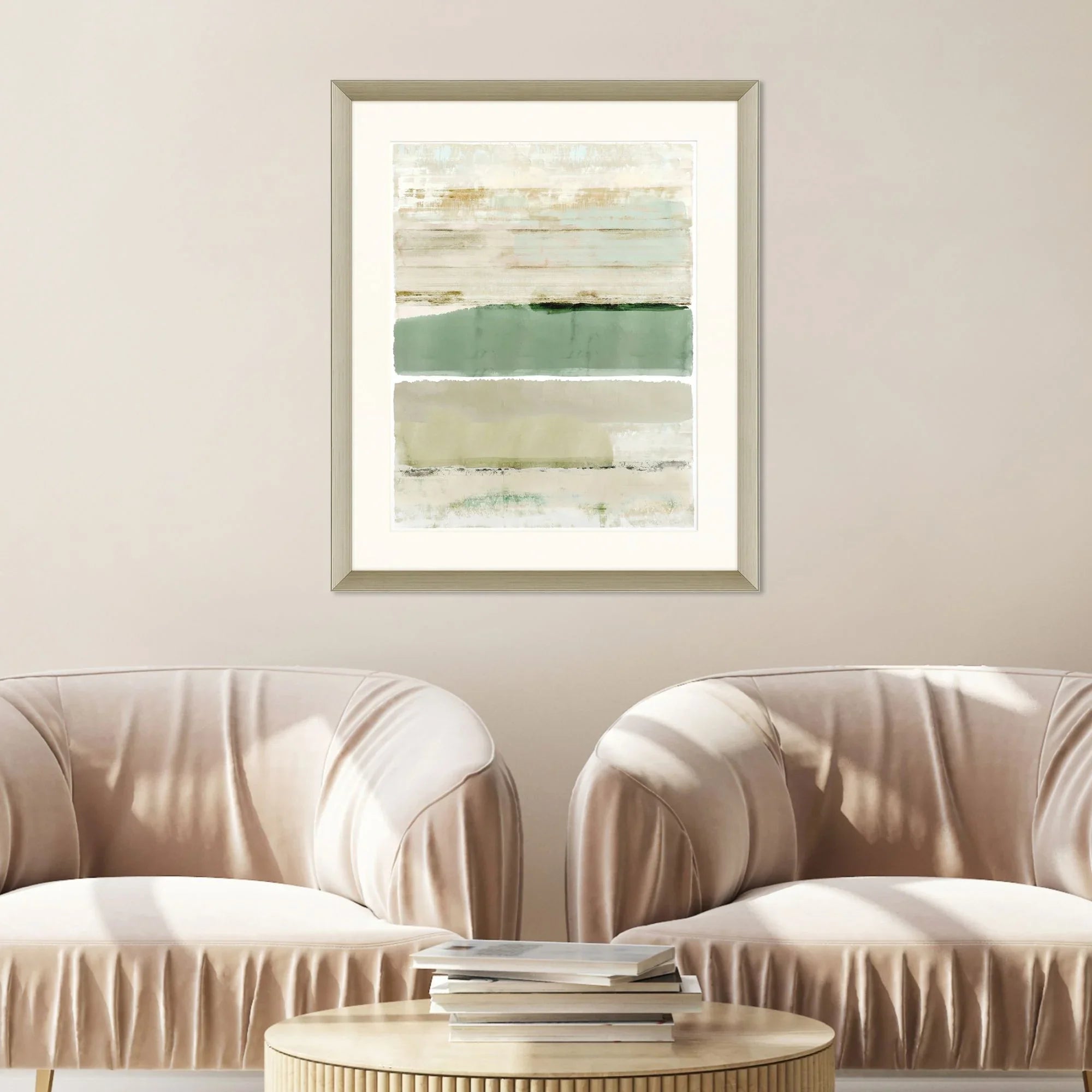 Miles Away Green Canvas Art
