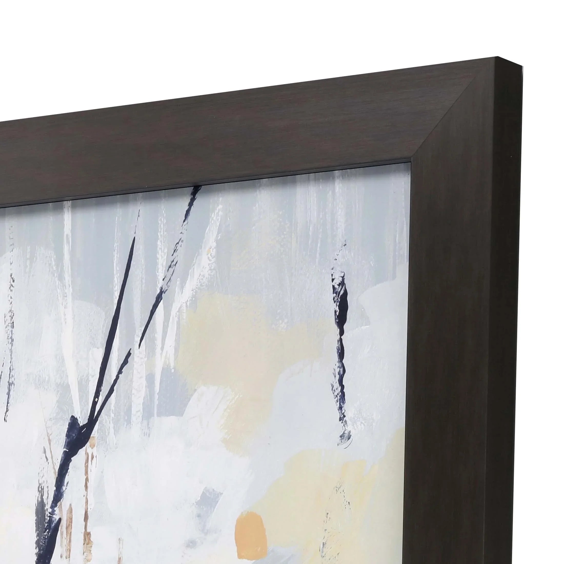 Silversong Birch White Canvas Art