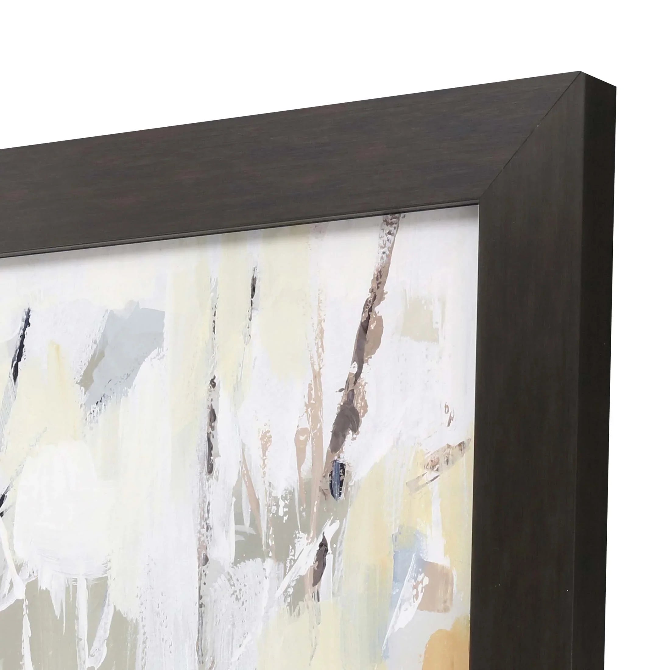Silversong Birch White Canvas Art