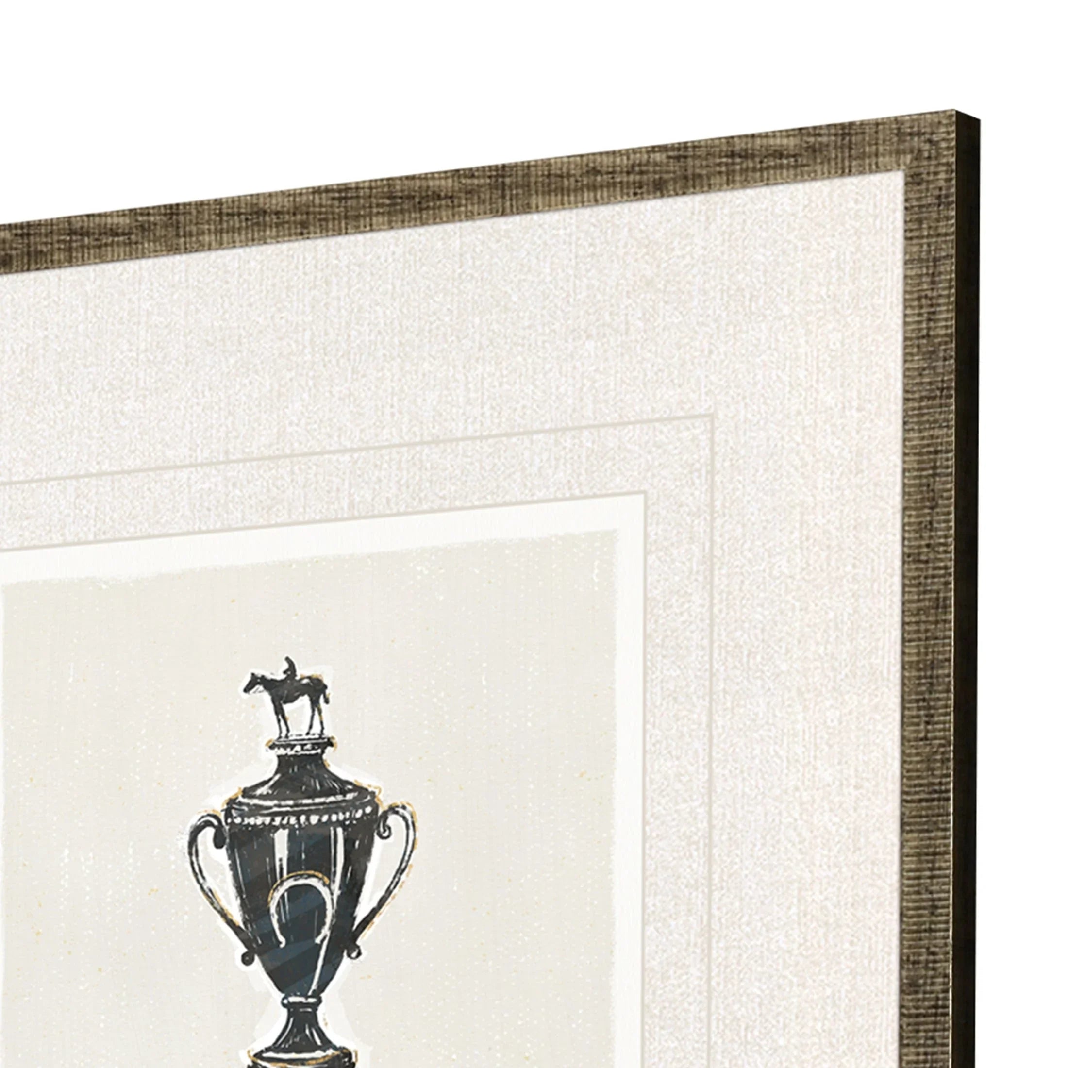 Equestrian Black Canvas Art 4PC