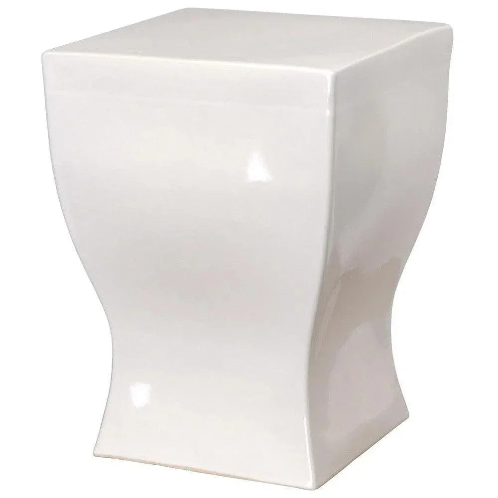 Emissary 17.5 in. Square Ceramic Garden Stool by Emissary