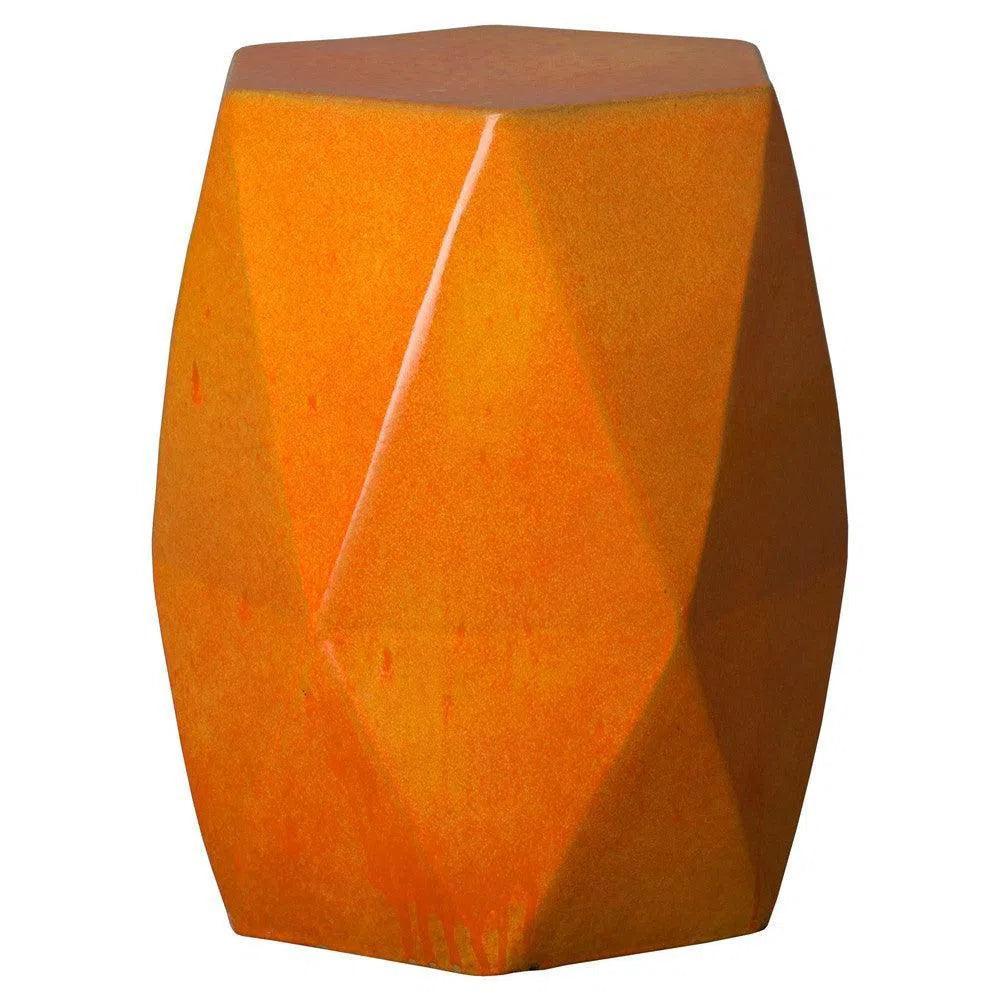 18 in. Brilliant Matrix Ceramic Garden Stool-Garden Stools-Emissary-LOOMLAN