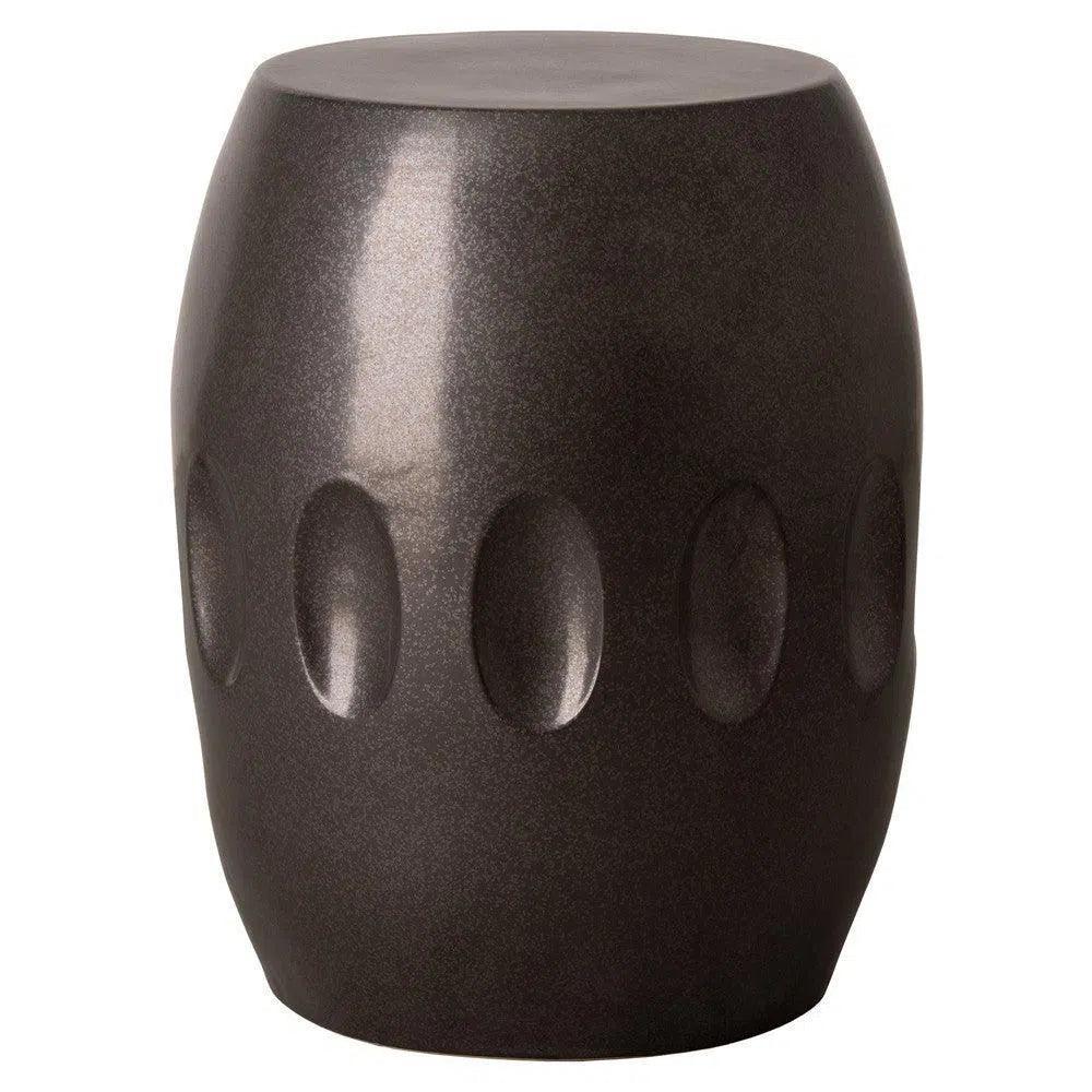 18 in. Orion Ceramic Outdoor Garden Stool-Garden Stools-Emissary-LOOMLAN