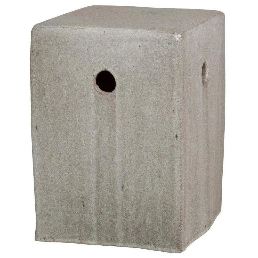 18 in. Square Outdoor Decorative Garden Stool-Garden Stools-Emissary-LOOMLAN