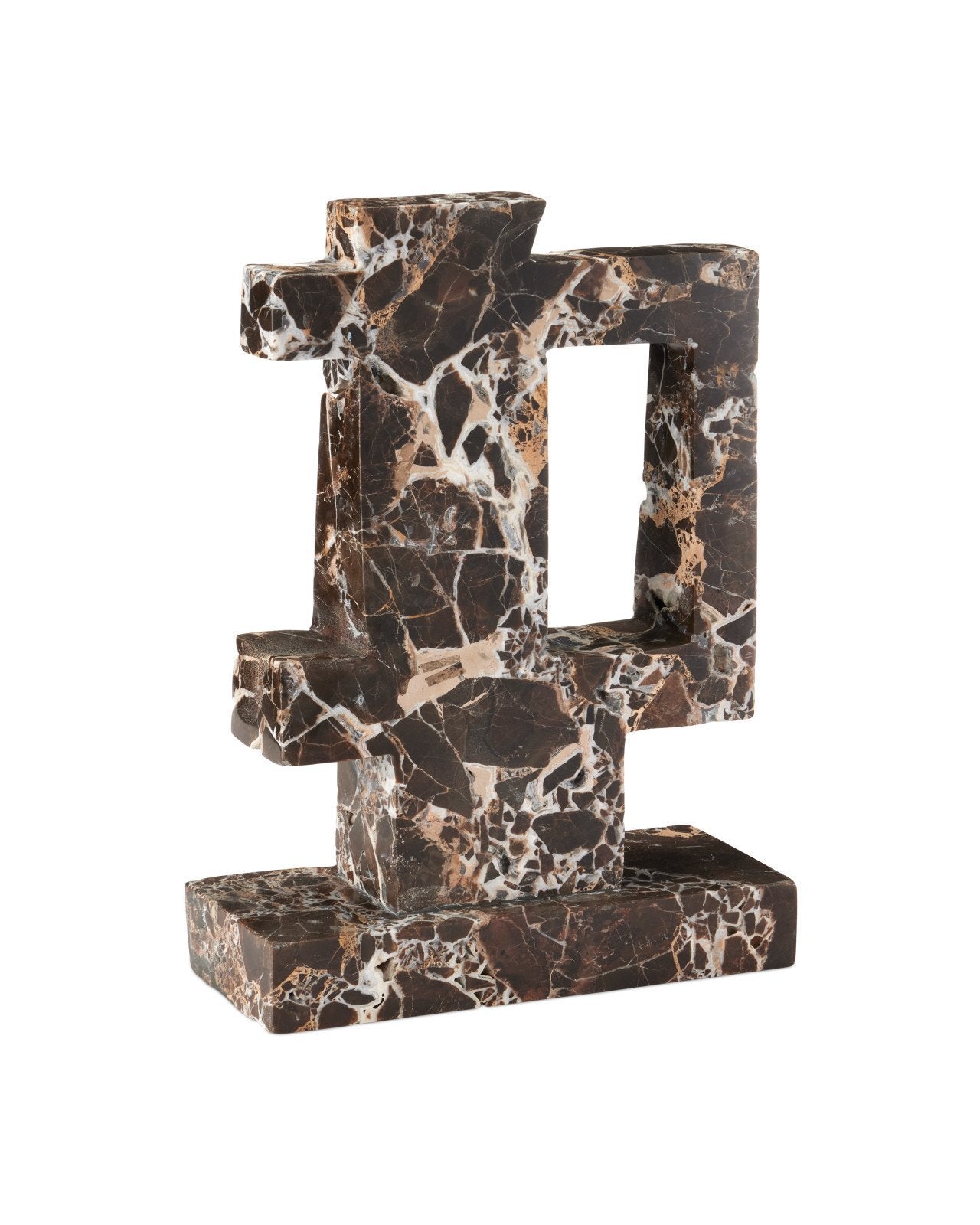 Blount Black Marble Decorative Sculpture