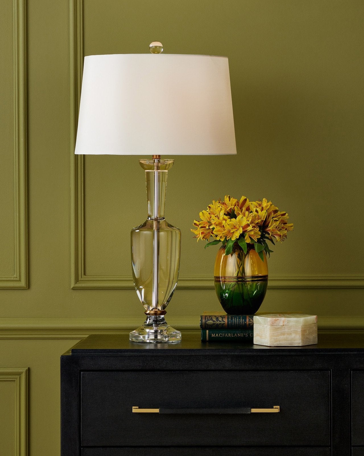 Classico Clear Optic Crystal Table Lamp