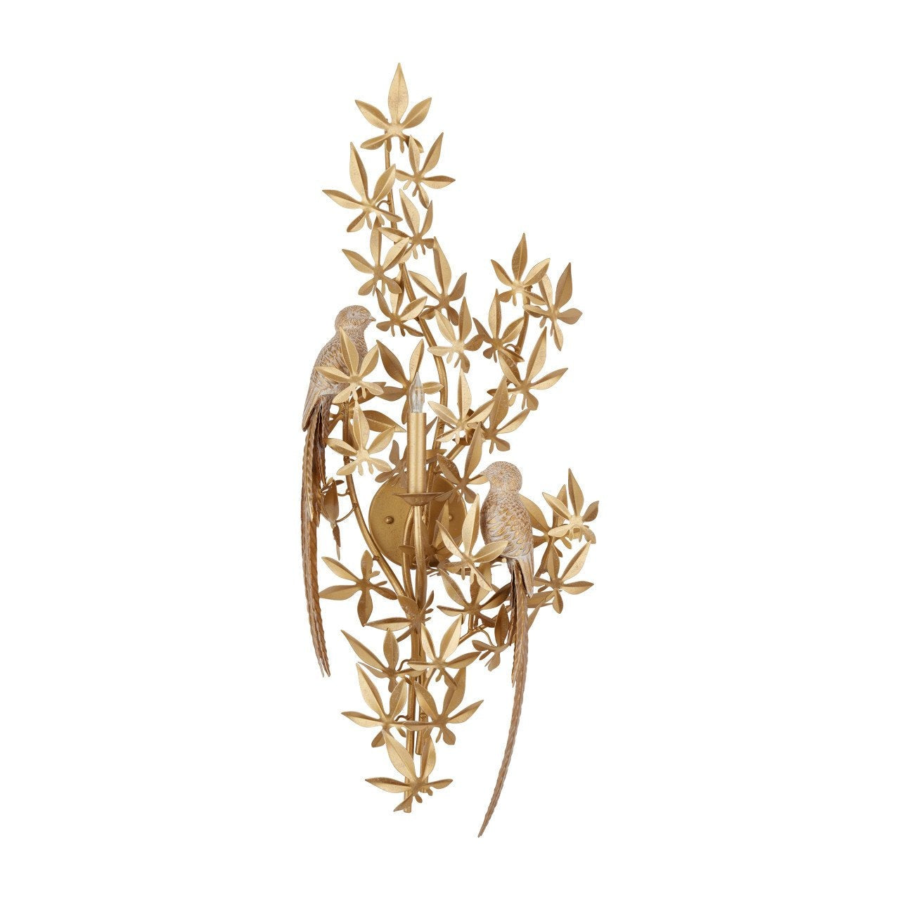 Aviary Swedish Gold Finish Wall Sconce