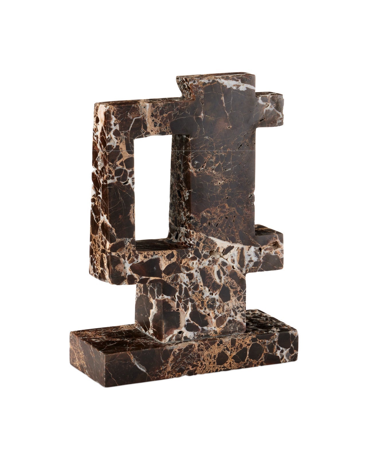 Blount Black Marble Decorative Sculpture