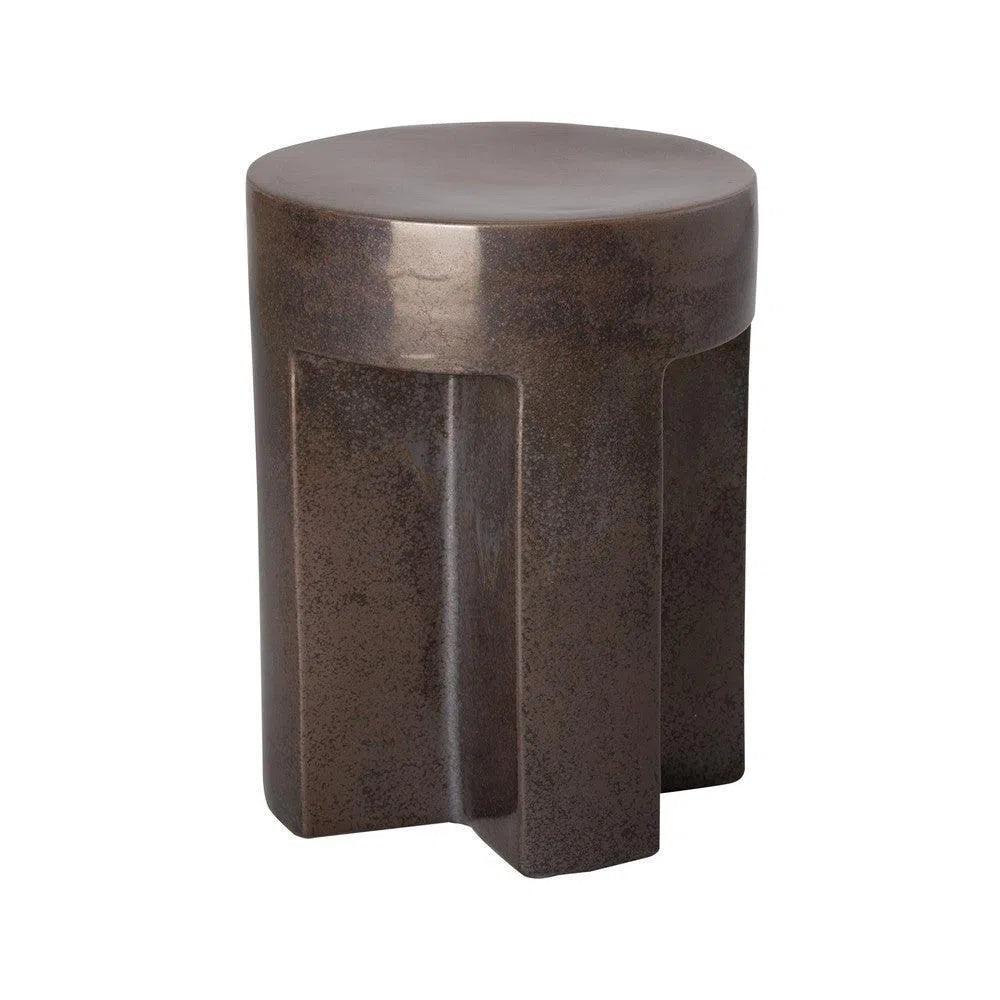 21 in. TX Ceramic Outdoor Garden Stool-Garden Stools-Emissary-LOOMLAN