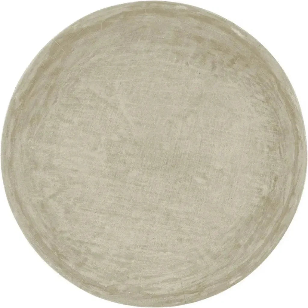 21.5 in. Faux Bois Concrete & Iron Grey Bird Bath - LOOMLAN - Currey & Co - Statues & Sculptures