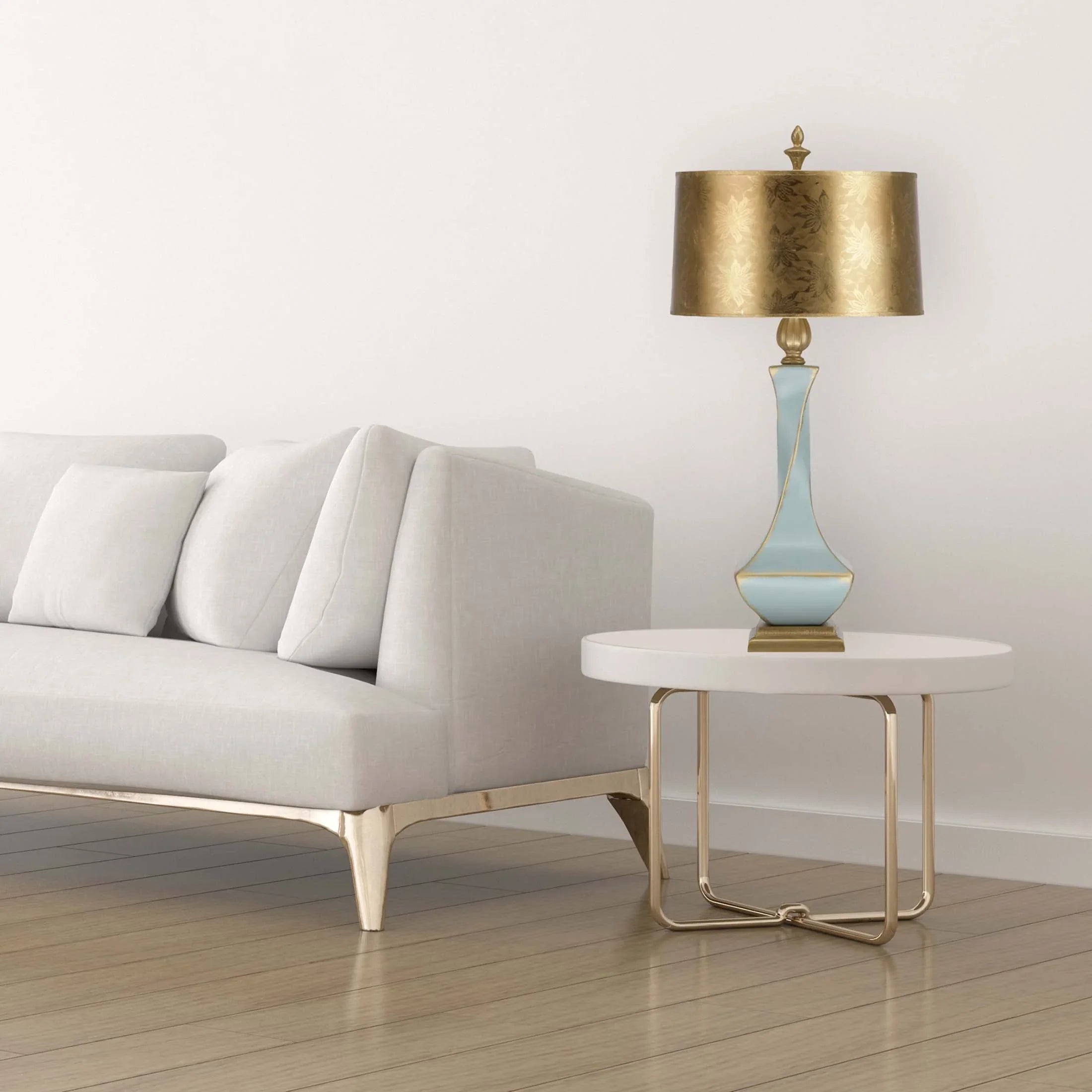 Ethereal Bloom Handmade Ceramic Table Lamp