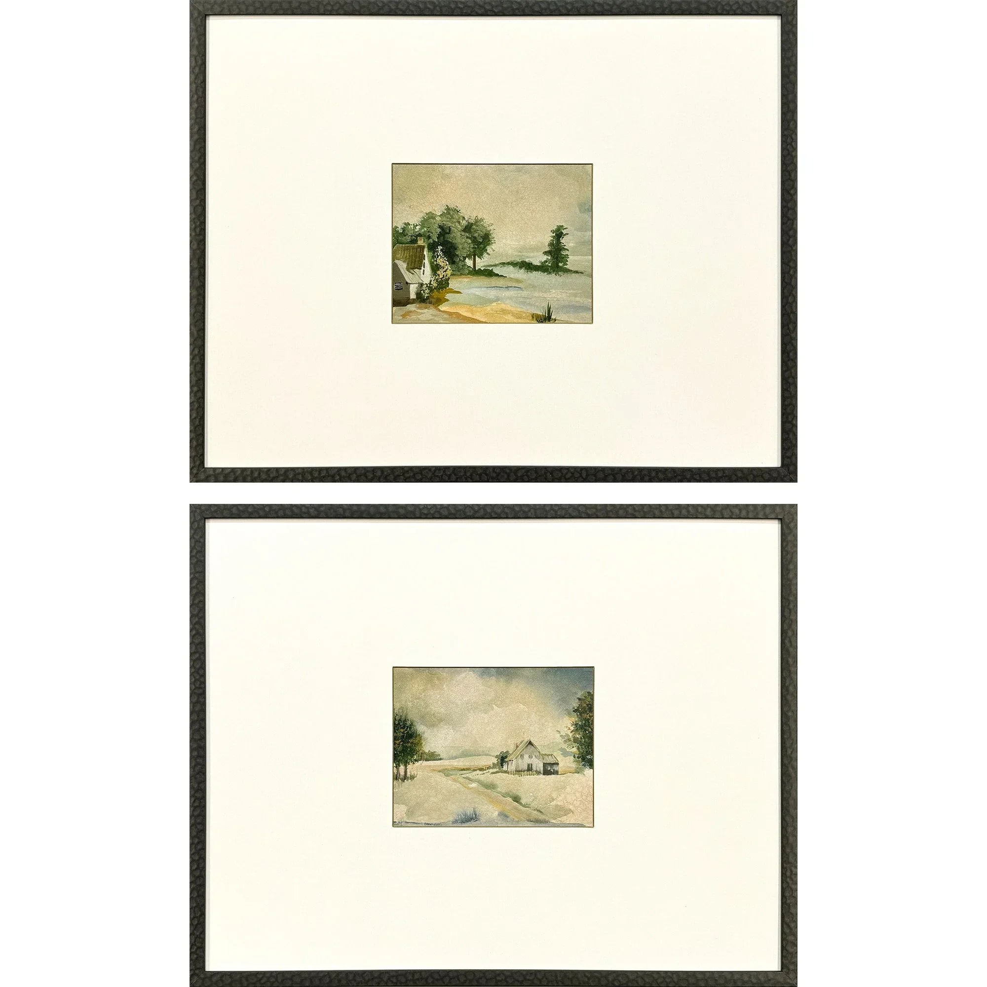 In the Meadows Wood Frame Green Canvas Art 2PC