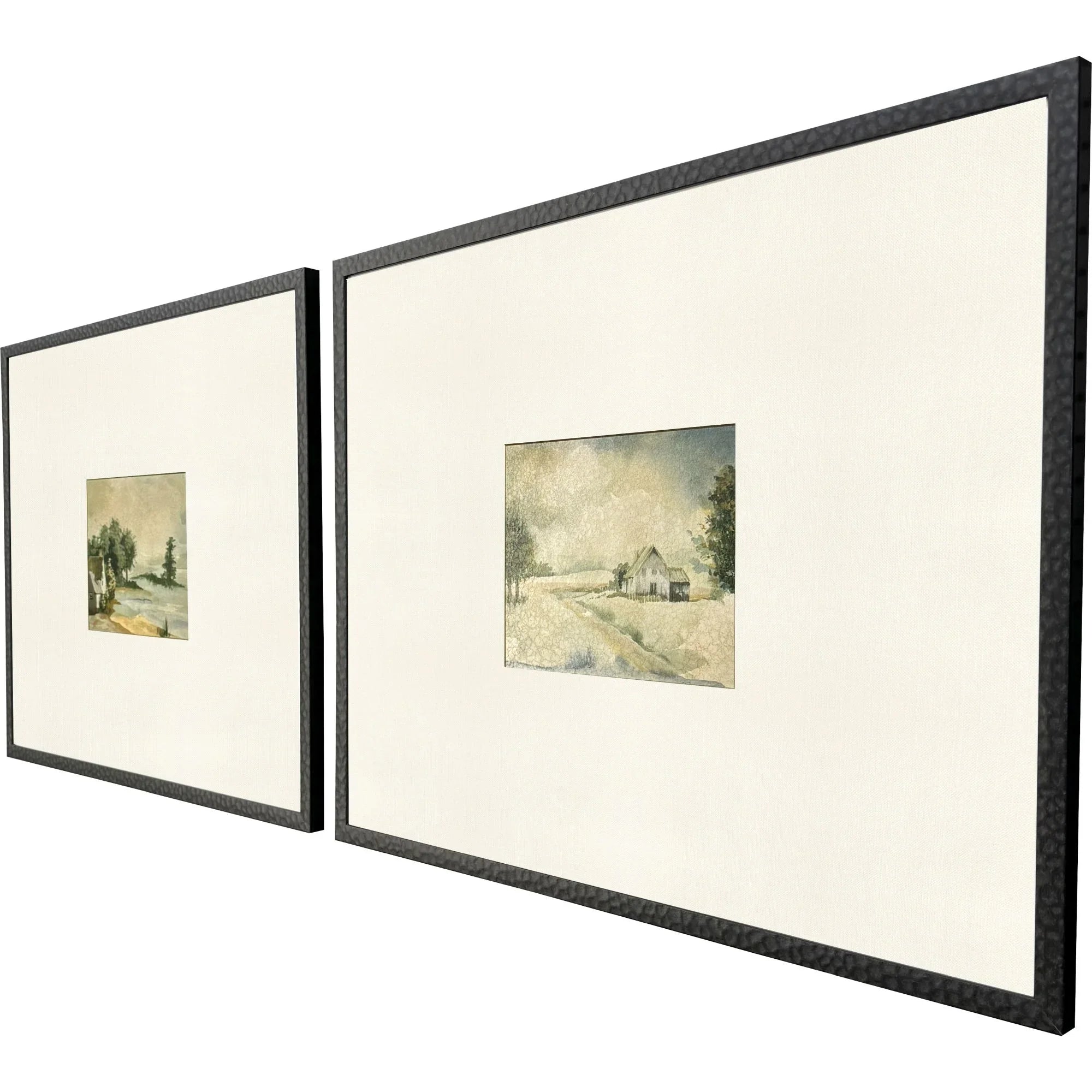 In the Meadows Wood Frame Green Canvas Art 2PC