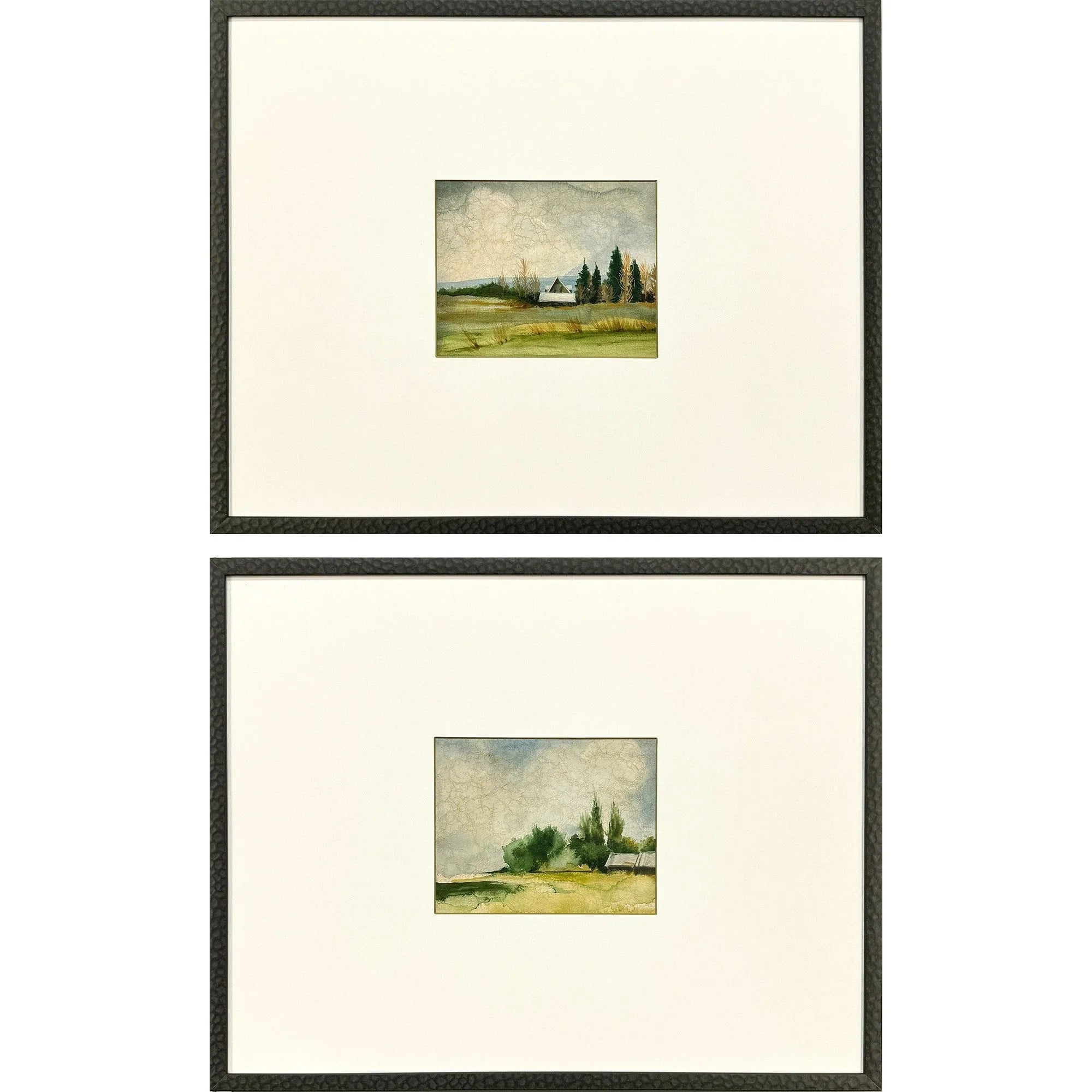 In the Meadows Wood Frame Green Canvas Art 2PC