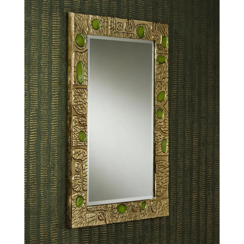 23.75" Beau Monde Gold Frame Wall Mirror - LOOMLAN - Currey & Co - Wall Mirrors