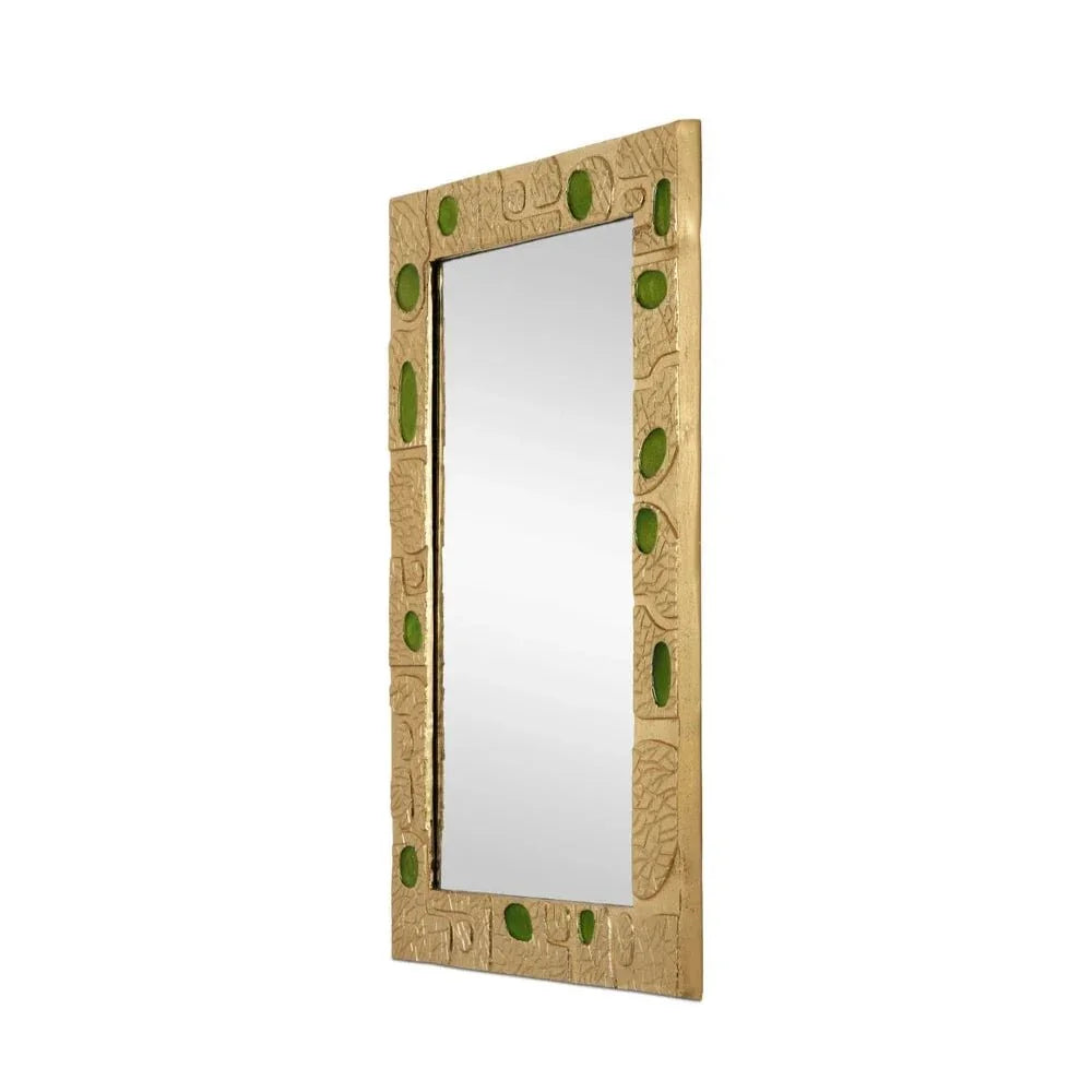 23.75" Beau Monde Gold Frame Wall Mirror - LOOMLAN - Currey & Co - Wall Mirrors