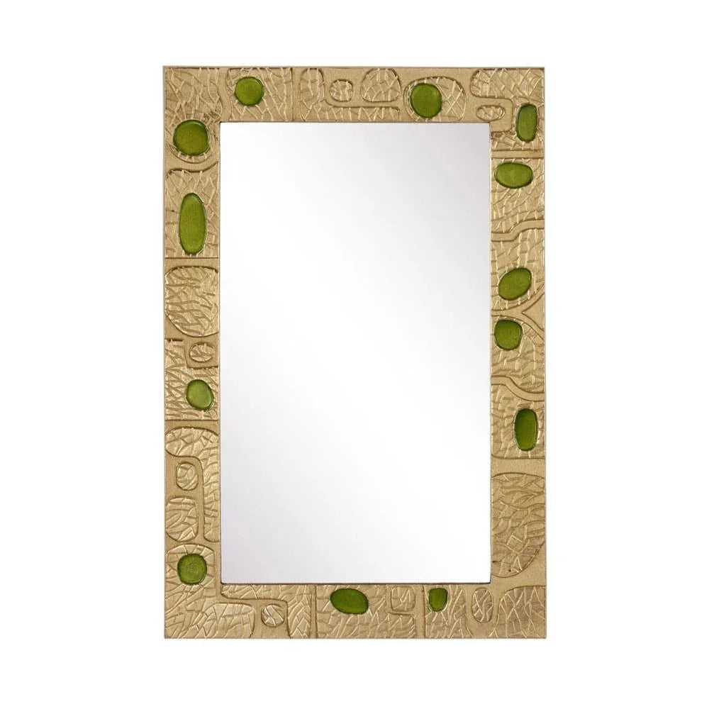 23.75" Beau Monde Gold Frame Wall Mirror - LOOMLAN - Currey & Co - Wall Mirrors