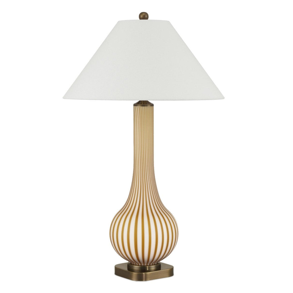 Striae Glass Table Lamp