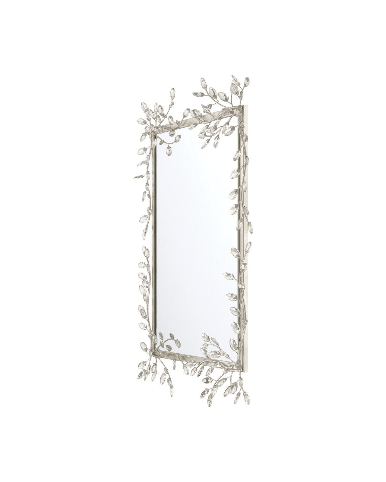 Forget-Me-Not Metal Frame Wall Mirror