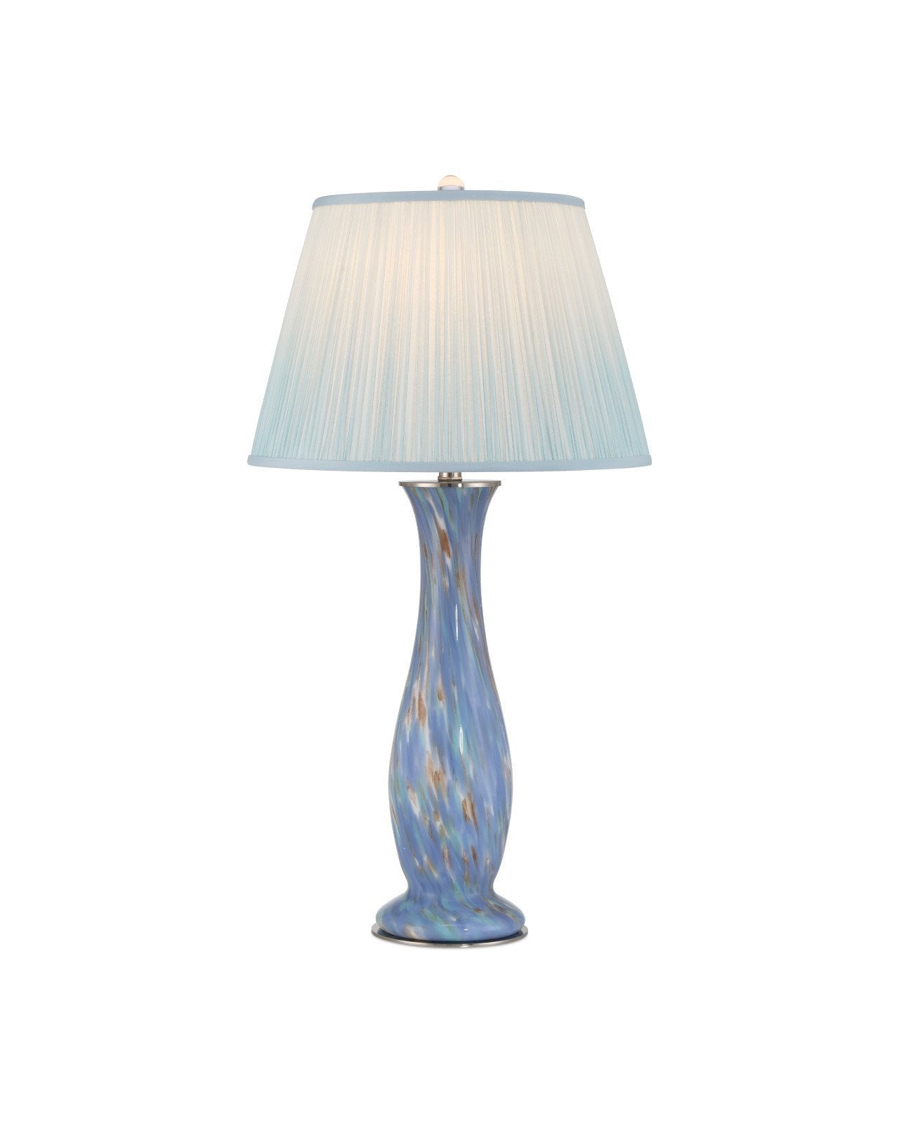 Lapis Blue Glass Table Lamp