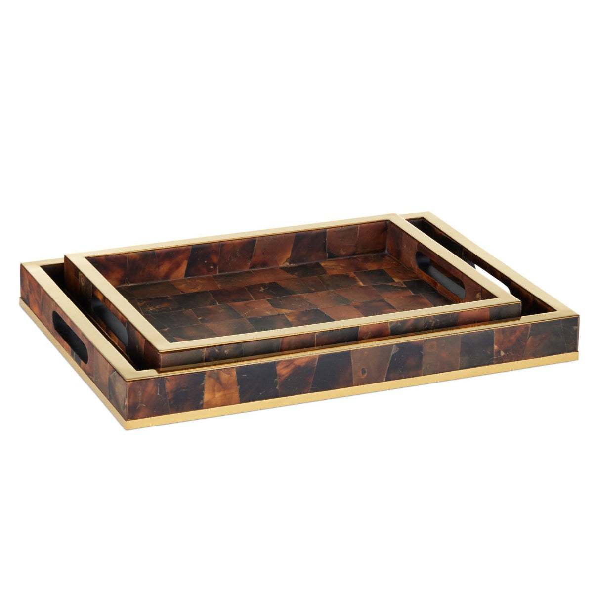 Casey Mother of Pearl Decorative Tray (Set of 2)