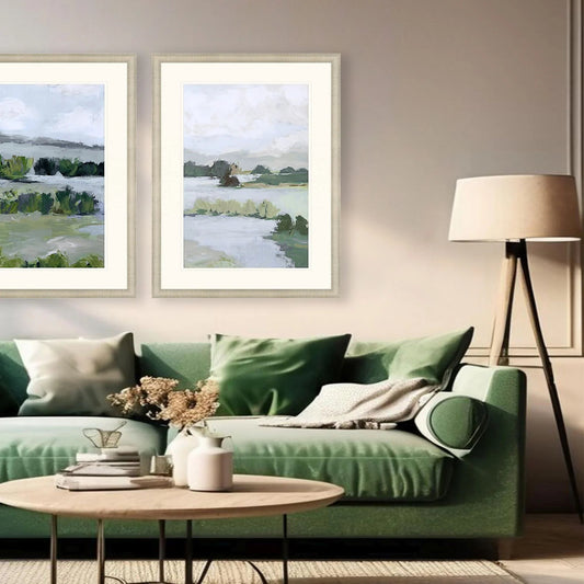 Here Comes the Sun Green Canvas Art