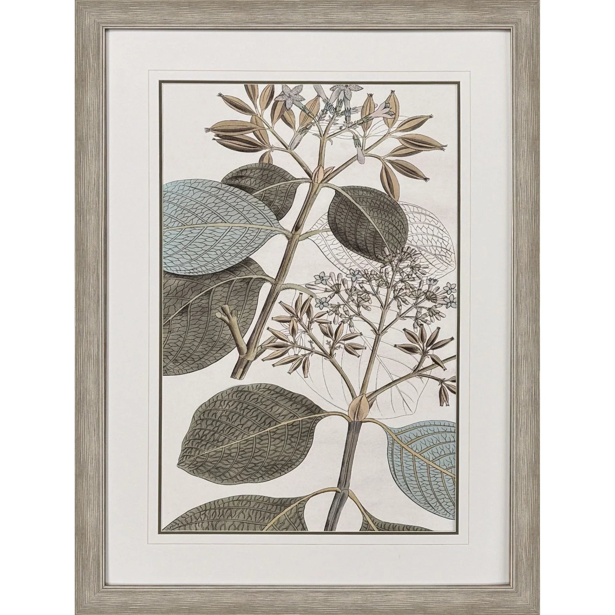 Flowering Botanical Green Canvas Art