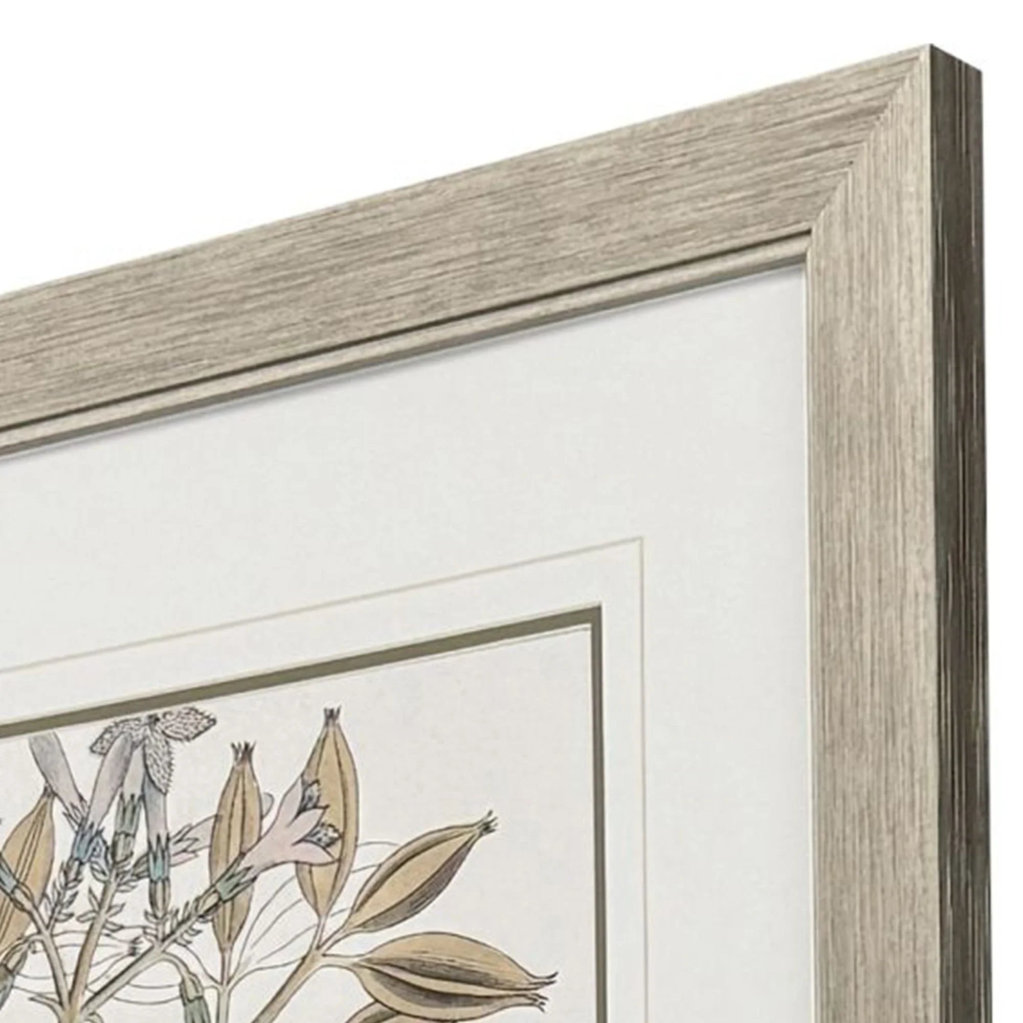 Flowering Botanical Green Canvas Art