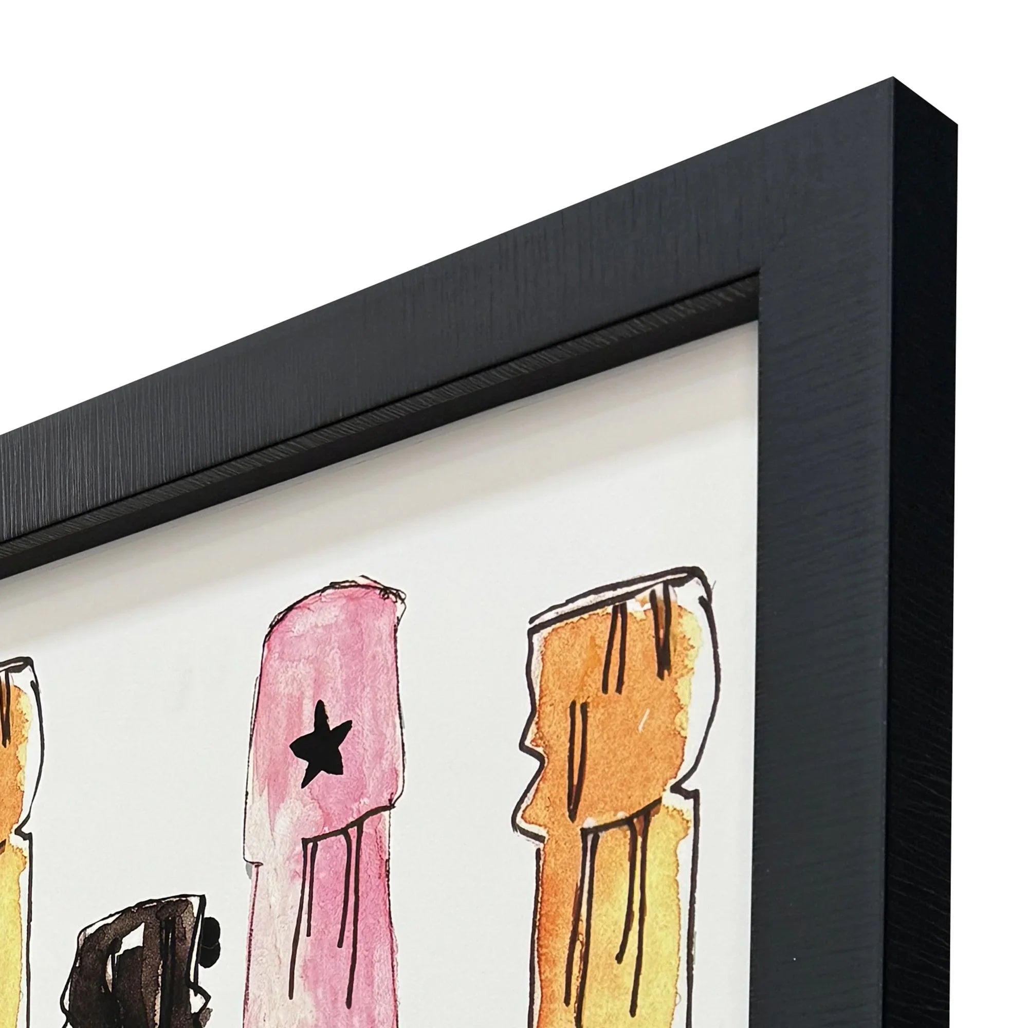 Bubbly Glass Front Multi Canvas Art 2PC