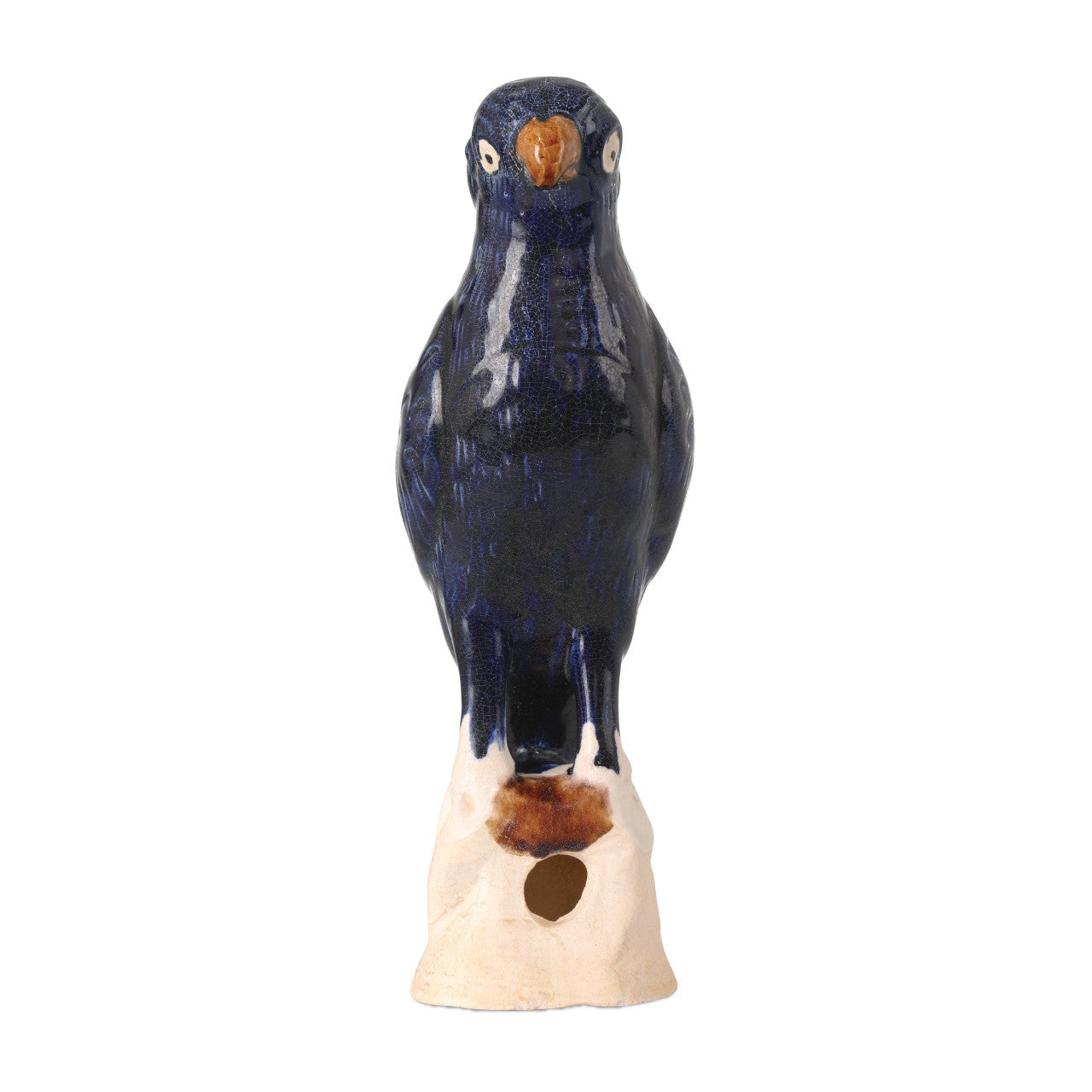 Tang Dynasty Blue Terracotta Parrot Sculpture 2PC