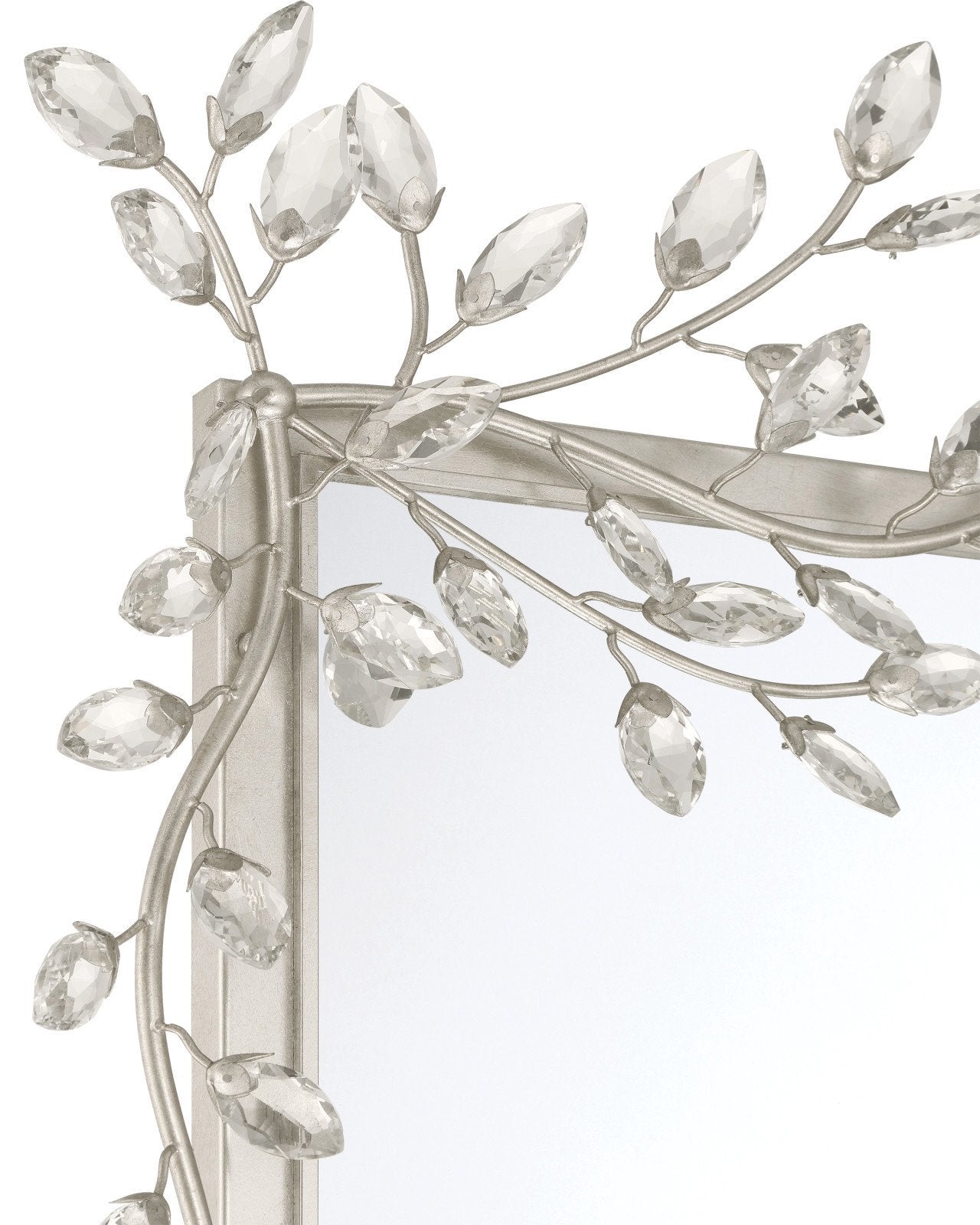 Forget-Me-Not Metal Frame Wall Mirror