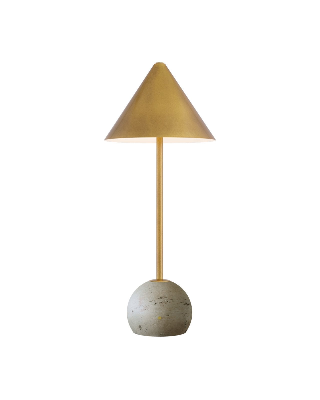 Journey Brass Finish Cordless Table Lamp