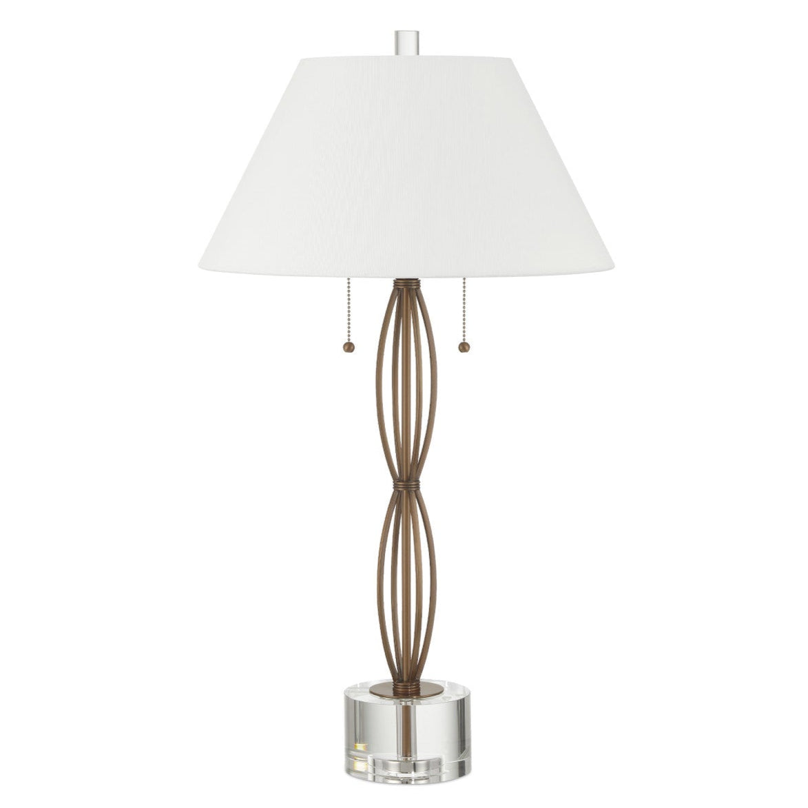 Mizner Optic Crystal Base Table Lamp