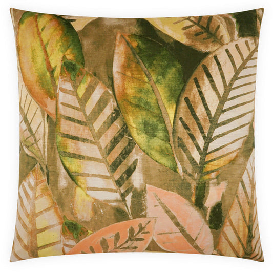 Lunari Green Throw Pillow