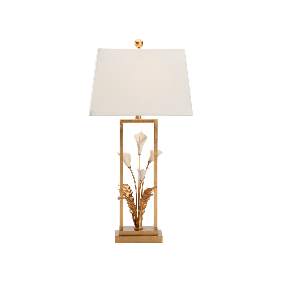 Cain Calla Lily Metal Golden Table Lamp