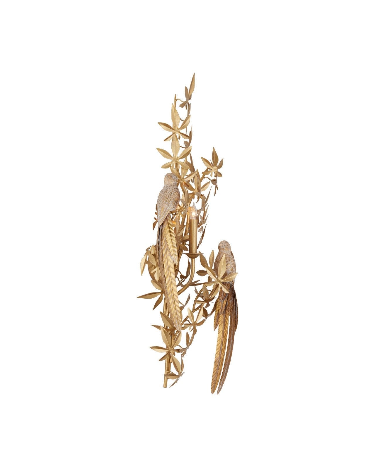 Aviary Swedish Gold Finish Wall Sconce