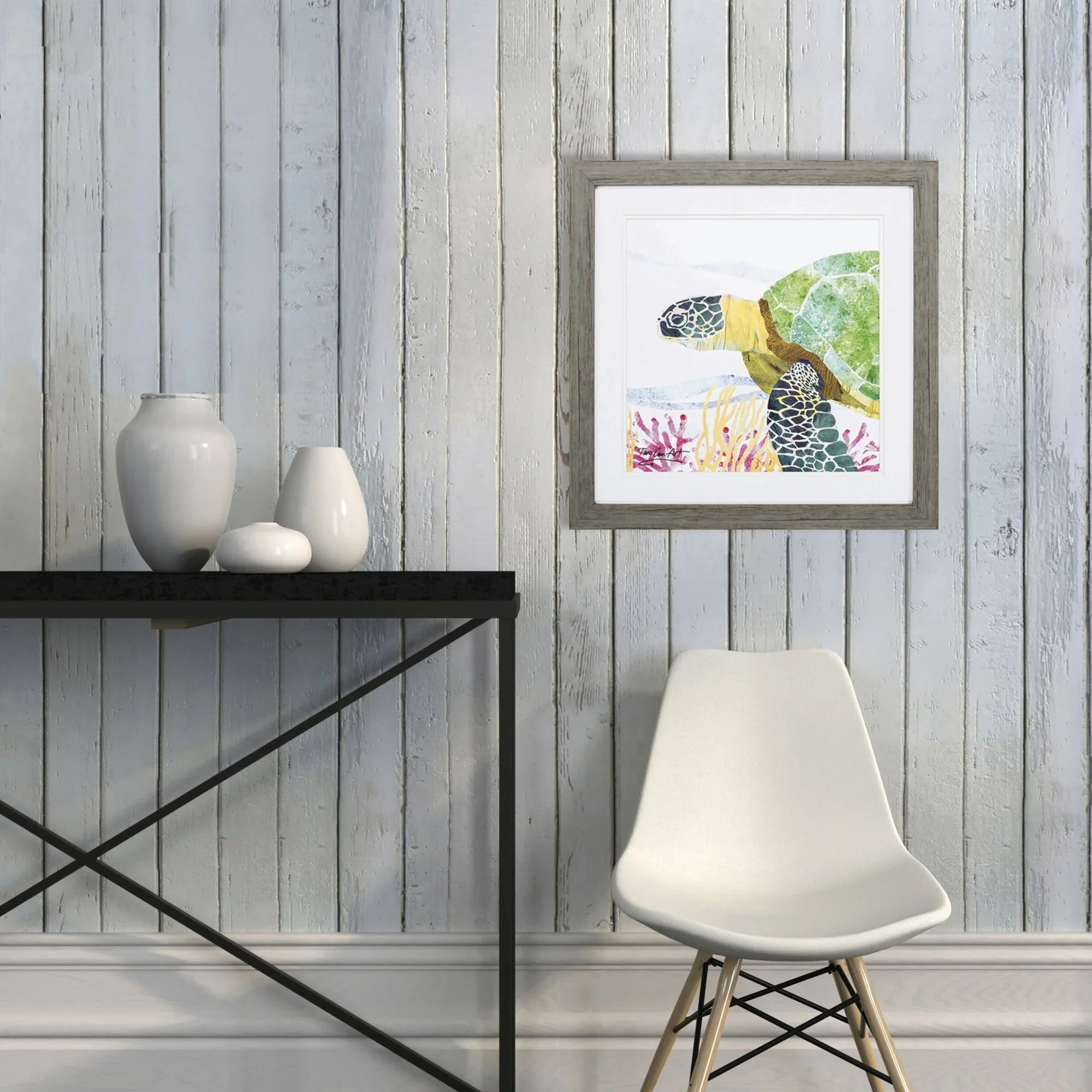 Sea Creature Yellow Canvas Art