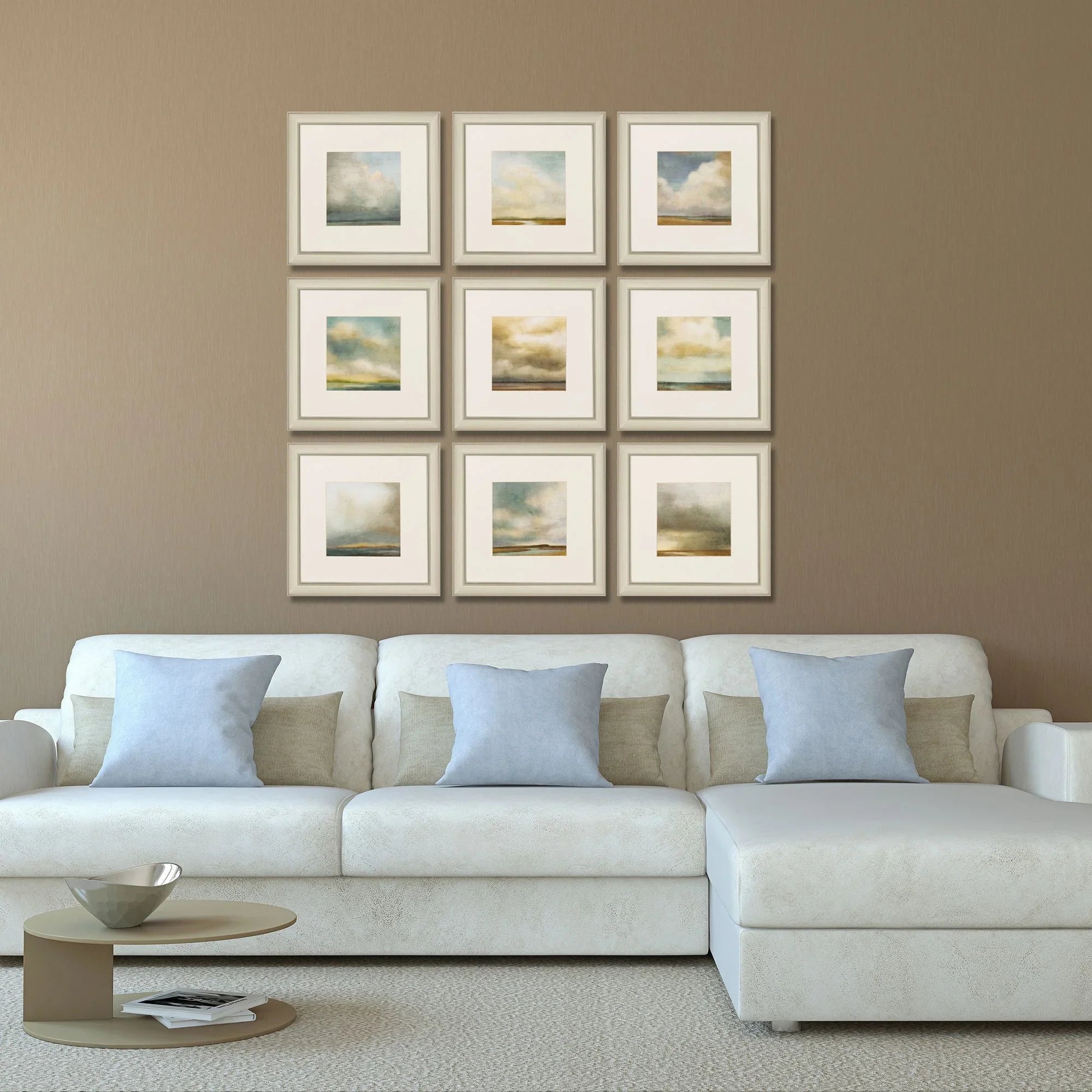 Atmosphere Neutral Canvas Art 9PC