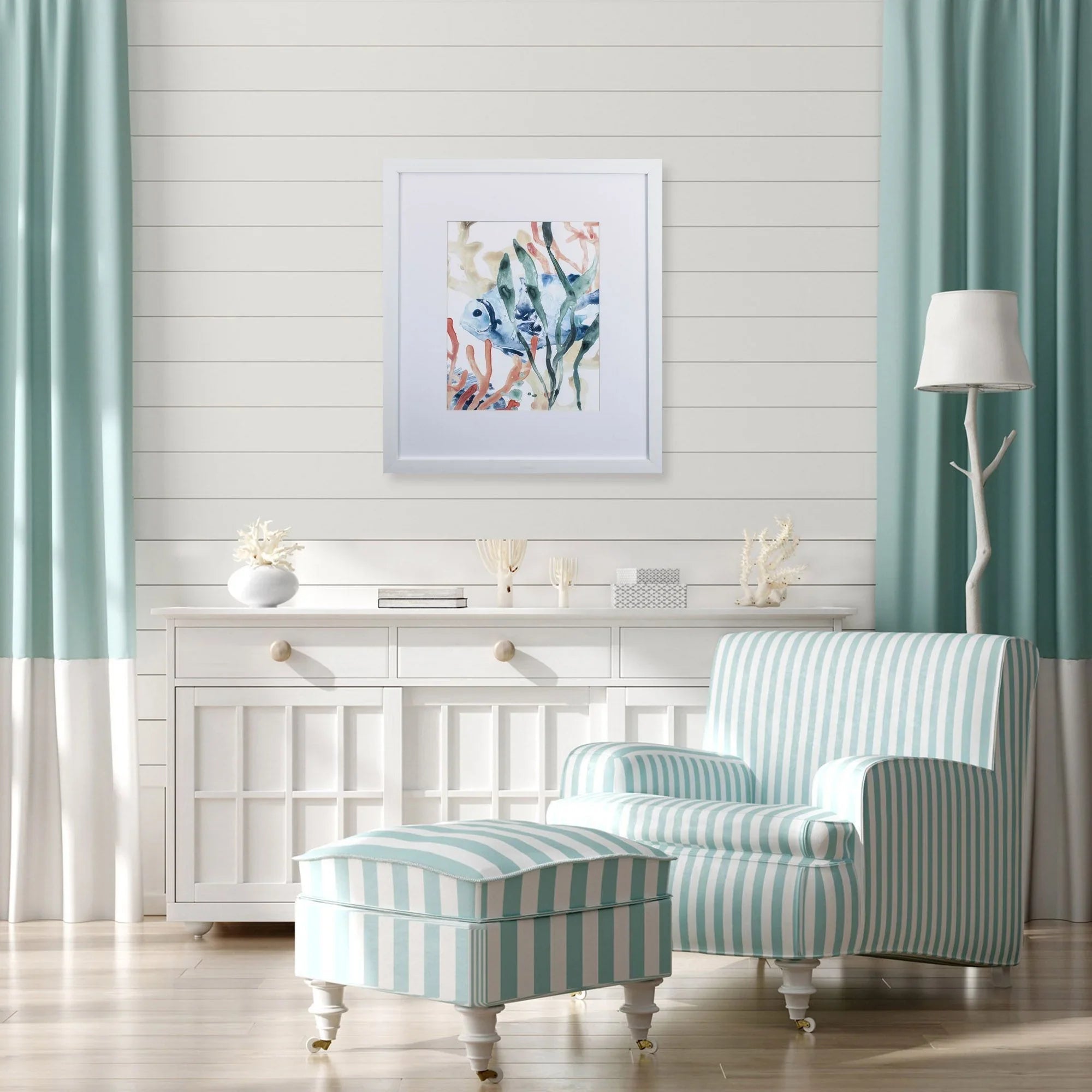 In the Kelp II Blue Canvas Art