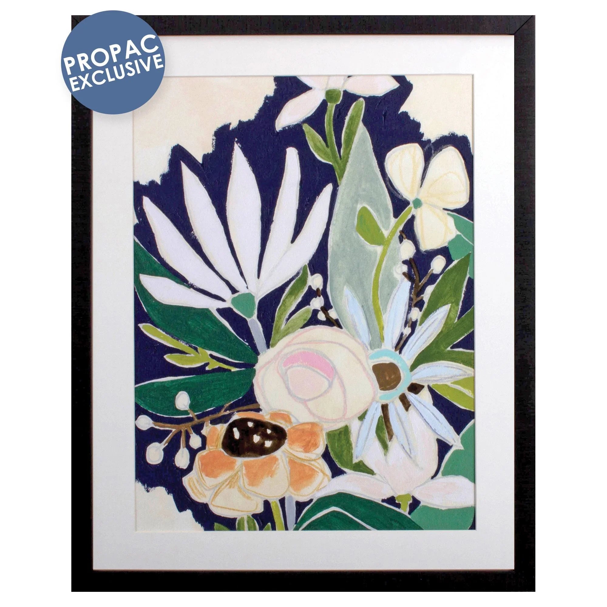 Joie De Vivre Blue Canvas Art