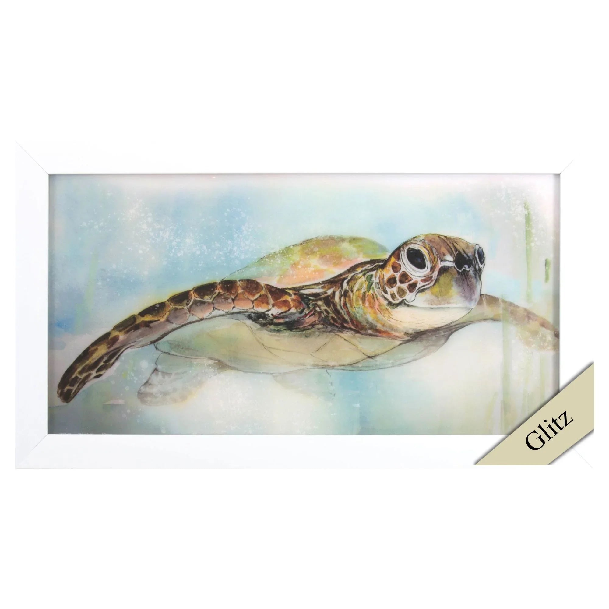 Majestic Turtle Brown Canvas Art