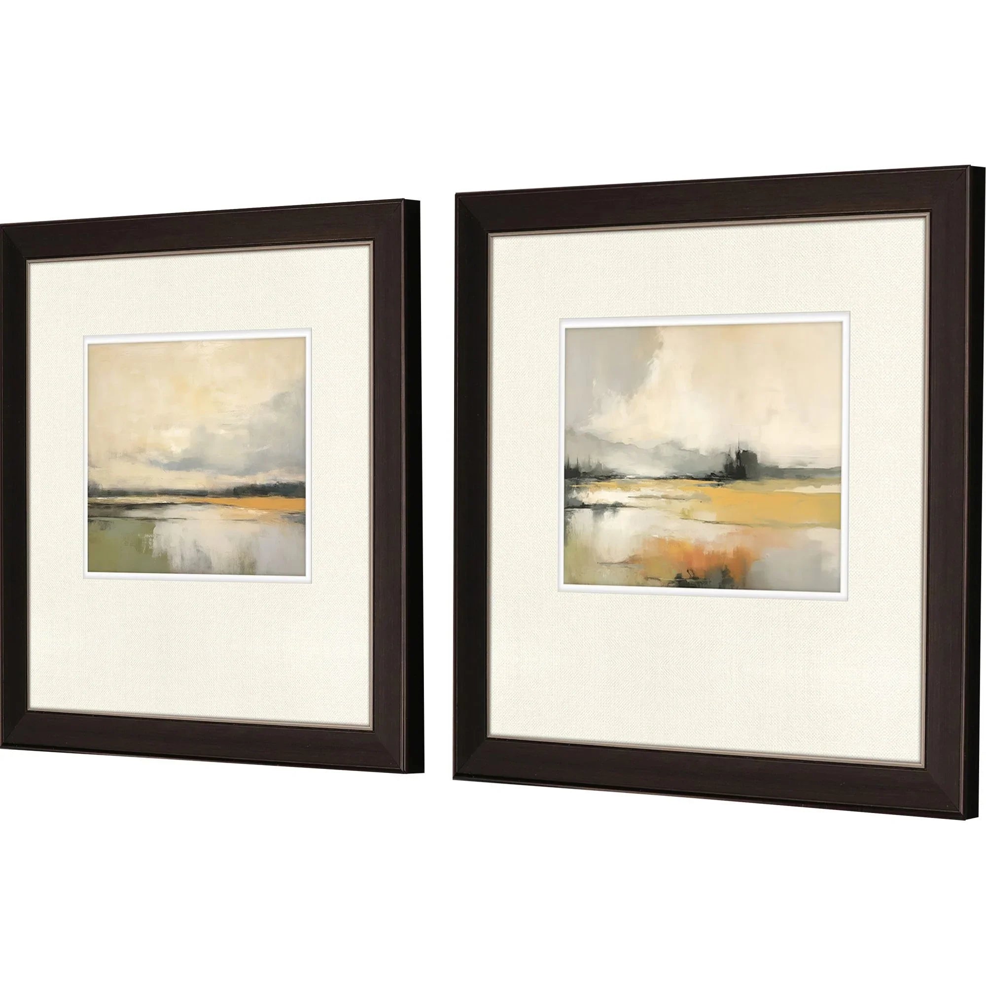 Silent Landscape Blue Canvas Art 2PC