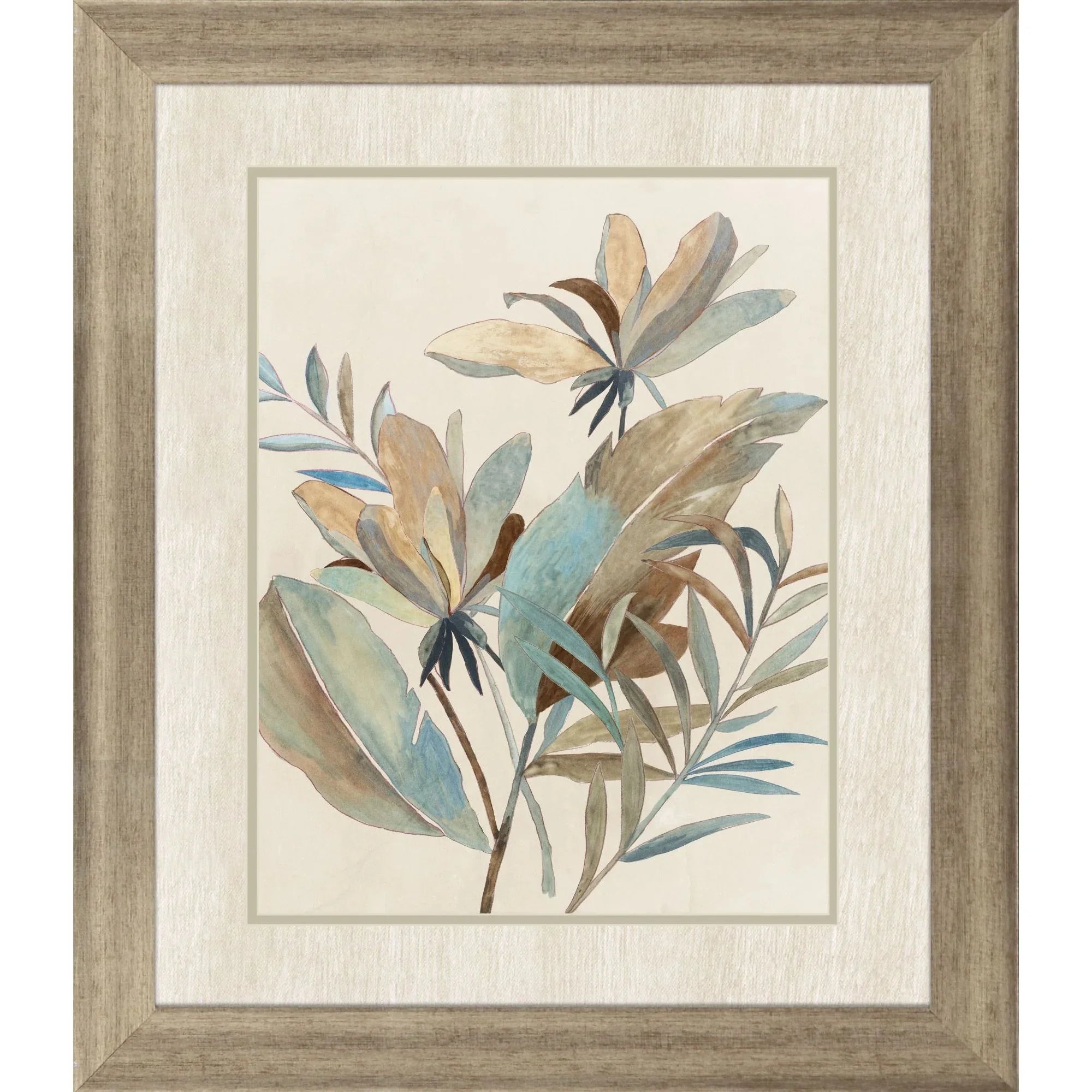 Vintage Tropics II Blue Canvas Art