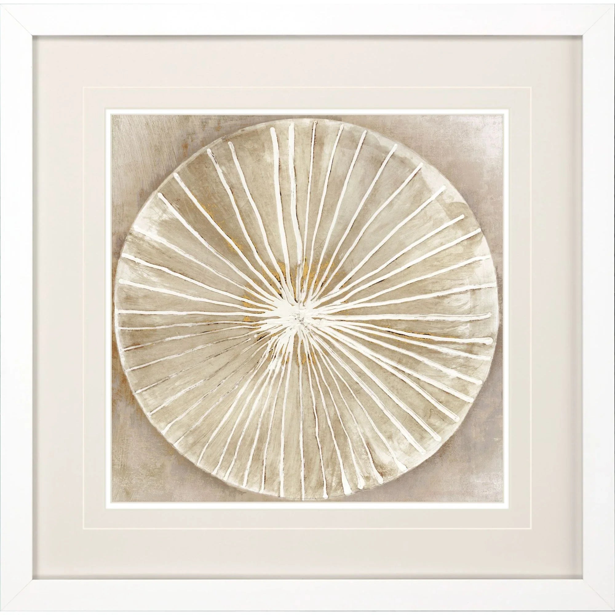 Emboss Beauty Beige Canvas Art